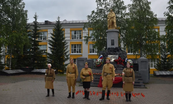 Жители Кизела почтили память ветеранов Великой Отечественной войны